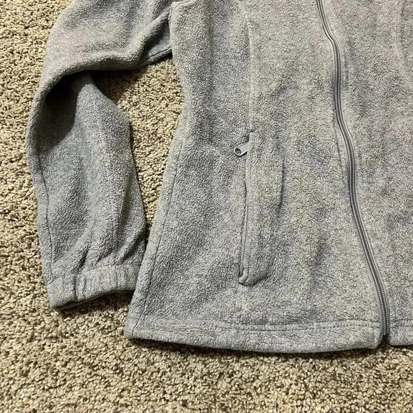 Columbia‎ Womens Fleece Jacket Coat Small Charcoal Gray Full Zip Pockets RN69724 - Picture 4 of 10